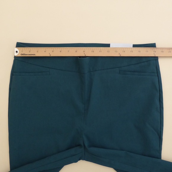 Chicos So Slimming Brigitte Weft Slim Pant Jasper Crossdye Teal Size 3R / 16R - Picture 5 of 11